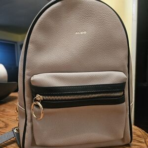 Aldo Taupe and Black Backpack